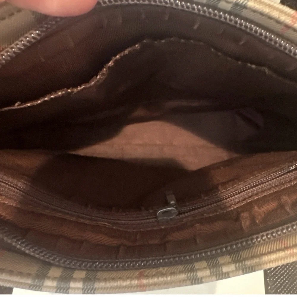 Vintage Burberry Nova Check Mini Tote Bag Beige Brown Y2K - Picture 5 of 15